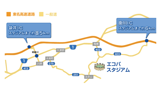 自動車で行く